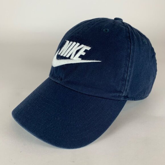Nike Heritage86 Navy Blue Relaxed Fit Strapback Adjustable Hat - Picture 1 of 5
